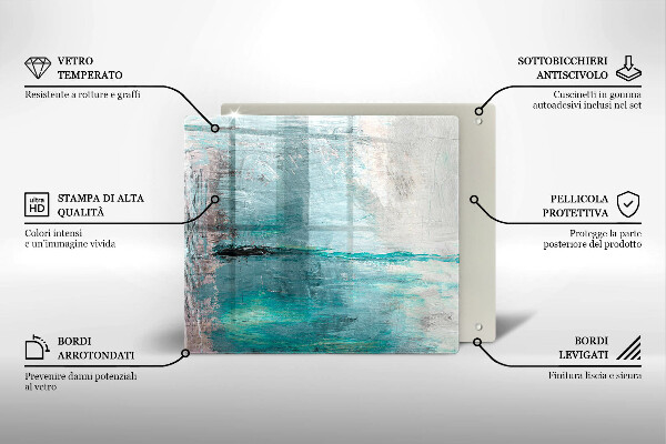 Tűzhelyvédő üveglap Festék absztrakciós háttér