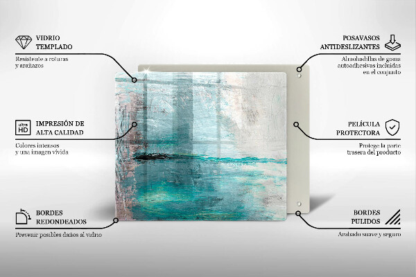 Tűzhelyvédő üveglap Festék absztrakciós háttér