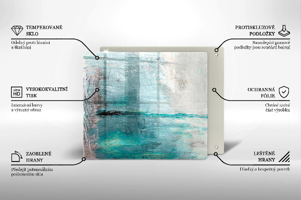 Tűzhelyvédő üveglap Festék absztrakciós háttér