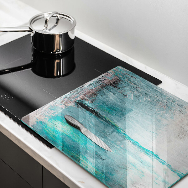 Tűzhelyvédő üveglap Festék absztrakciós háttér