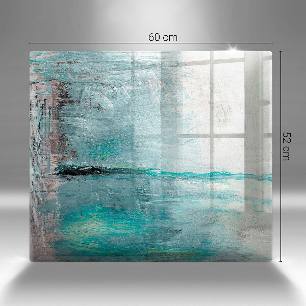 Tűzhelyvédő üveglap Festék absztrakciós háttér