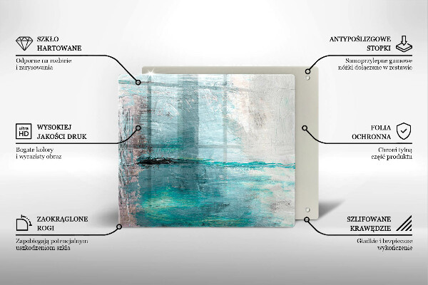 Tűzhelyvédő üveglap Festék absztrakciós háttér