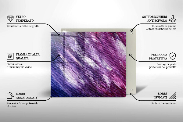 Tűzhelyvédő üveglap Festék absztrakció