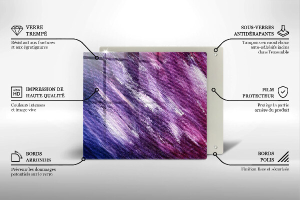 Tűzhelyvédő üveglap Festék absztrakció