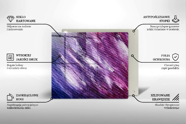 Tűzhelyvédő üveglap Festék absztrakció