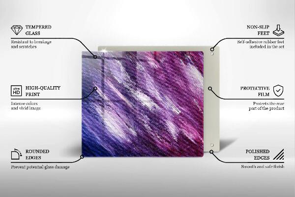 Tűzhelyvédő üveglap Festék absztrakció