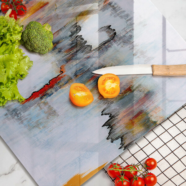 Tűzhelyvédő üveglap Absztrakciós festékek