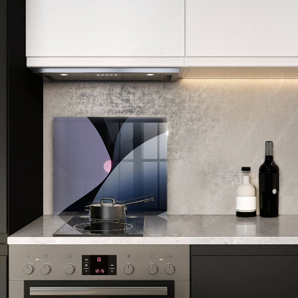 Tűzhelyvédő üveglap Absztrakt formák