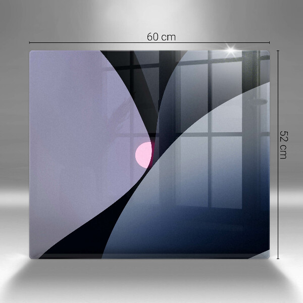 Tűzhelyvédő üveglap Absztrakt formák