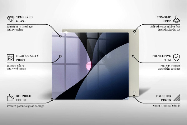 Tűzhelyvédő üveglap Absztrakt formák