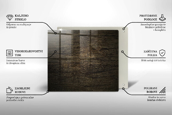 Tűzhelyvédő üveglap Fa kéreg textúra