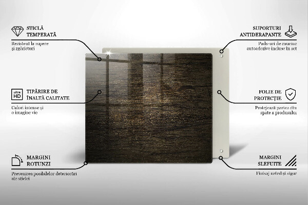 Tűzhelyvédő üveglap Fa kéreg textúra