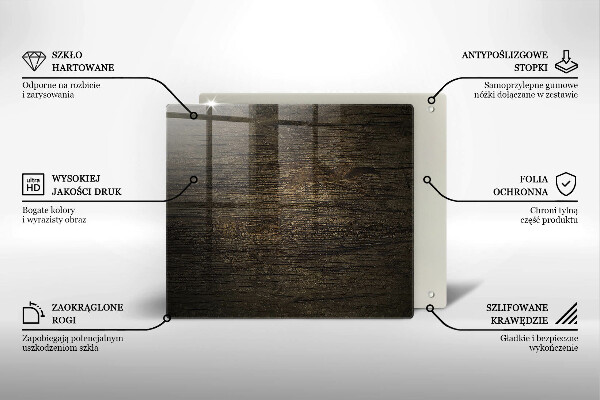 Tűzhelyvédő üveglap Fa kéreg textúra