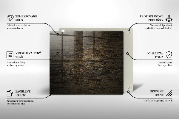 Tűzhelyvédő üveglap Fa kéreg textúra