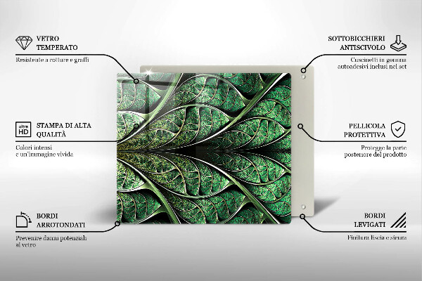 Tűzhelyvédő üveglap A levélér szerkezete