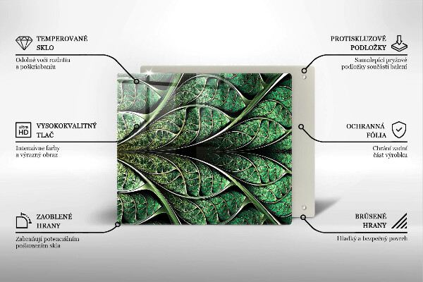 Tűzhelyvédő üveglap A levélér szerkezete