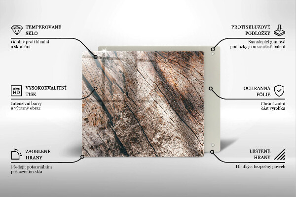 Tűzhelyvédő üveglap Fa szerkezet