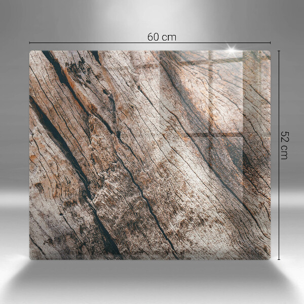 Tűzhelyvédő üveglap Fa szerkezet