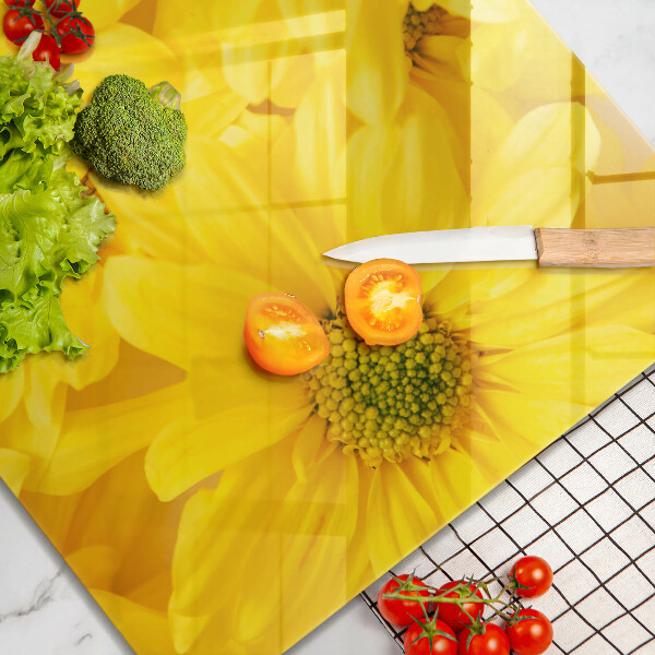 Tűzhelyvédő üveglap Virágszirom