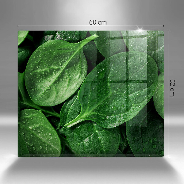 Tűzhelyvédő üveglap Bazsalikom