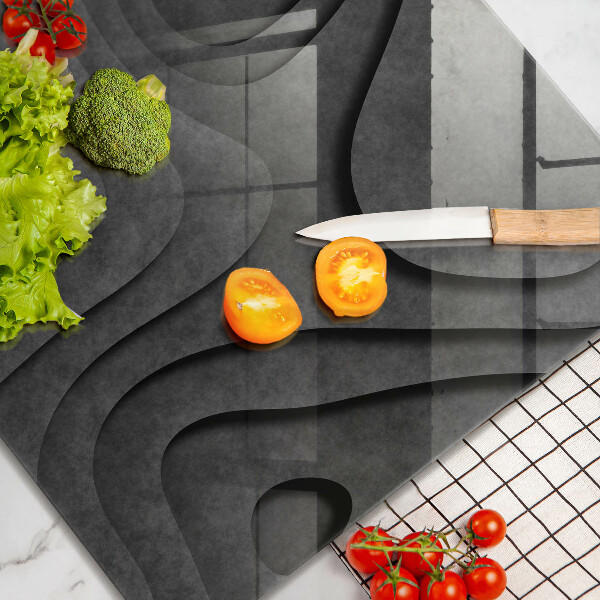 Tűzhelyvédő üveglap 3D kő formák