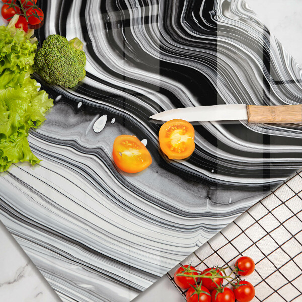 Tűzhelyvédő üveglap Tinta absztrakció