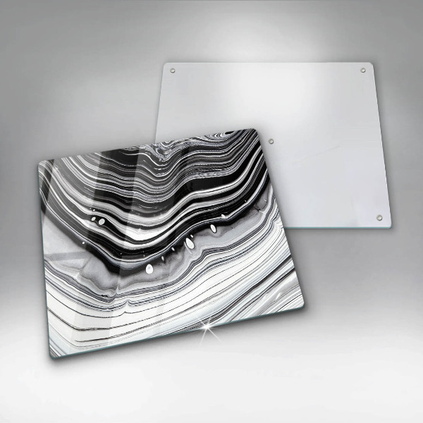 Tűzhelyvédő üveglap Tinta absztrakció