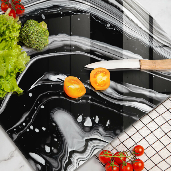 Tűzhelyvédő üveglap Tinta absztrakció