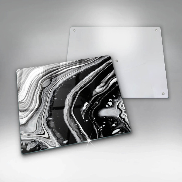 Tűzhelyvédő üveglap Tinta absztrakció