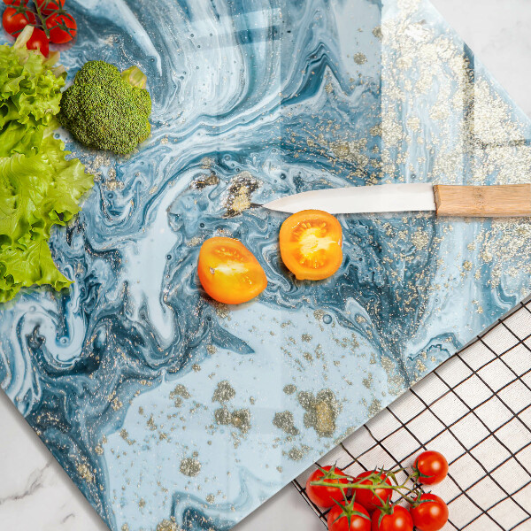 Tűzhelyvédő üveglap Szerkezete arannyal