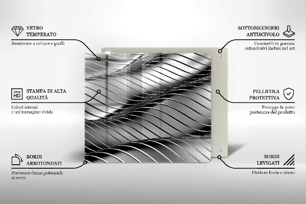 Tűzhelyvédő üveglap 3D fém szerkezet