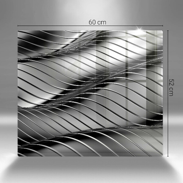 Tűzhelyvédő üveglap 3D fém szerkezet