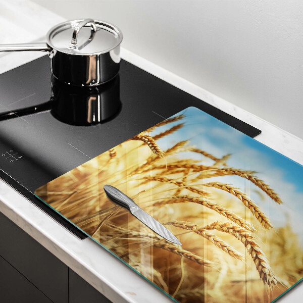 Tűzhelyvédő üveglap Kalász gabonafélék a területen