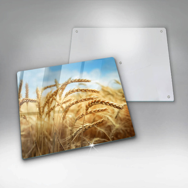 Tűzhelyvédő üveglap Kalász gabonafélék a területen
