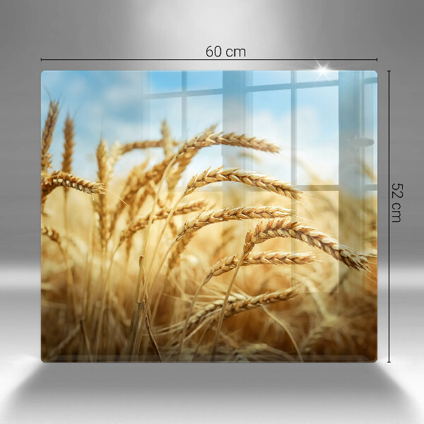 Tűzhelyvédő üveglap Kalász gabonafélék a területen