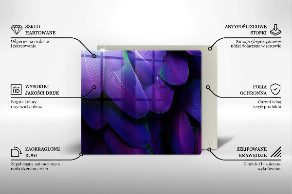 Tűzhelyvédő üveglap Neon tollak