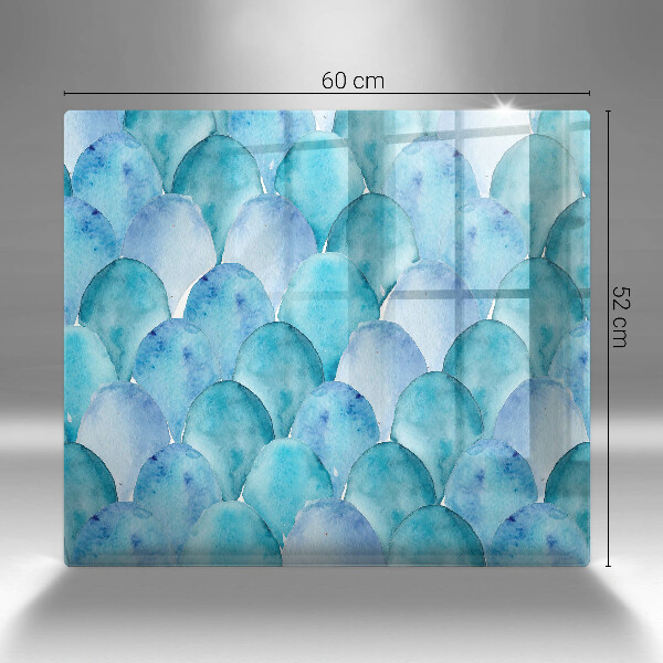 Tűzhelyvédő üveglap Akvarell skálák