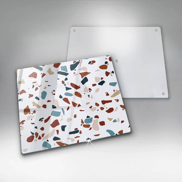 Tűzhelyvédő üveglap Díszítő kő