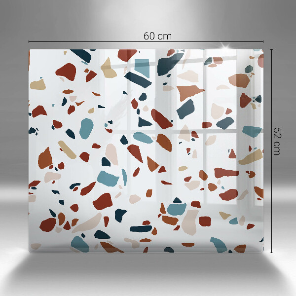 Tűzhelyvédő üveglap Díszítő kő