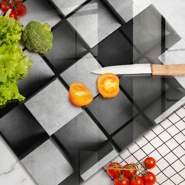 Tűzhelyvédő üveglap 3D geometriai háttér