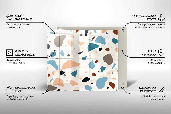 Tűzhelyvédő üveglap Dekoratív kőedény