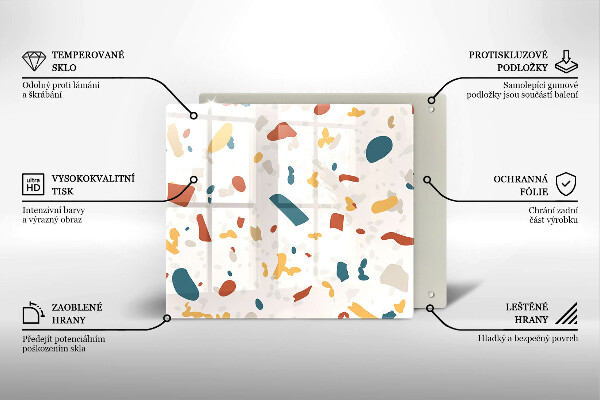 Tűzhelyvédő üveglap Dekoratív kőedény