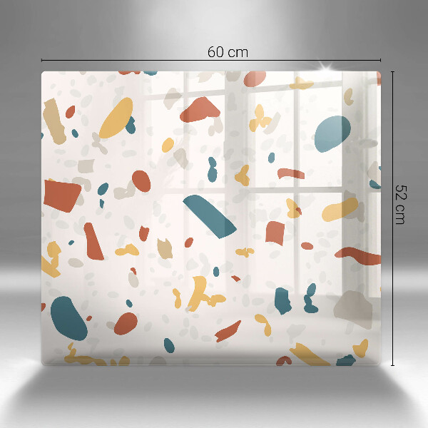 Tűzhelyvédő üveglap Dekoratív kőedény