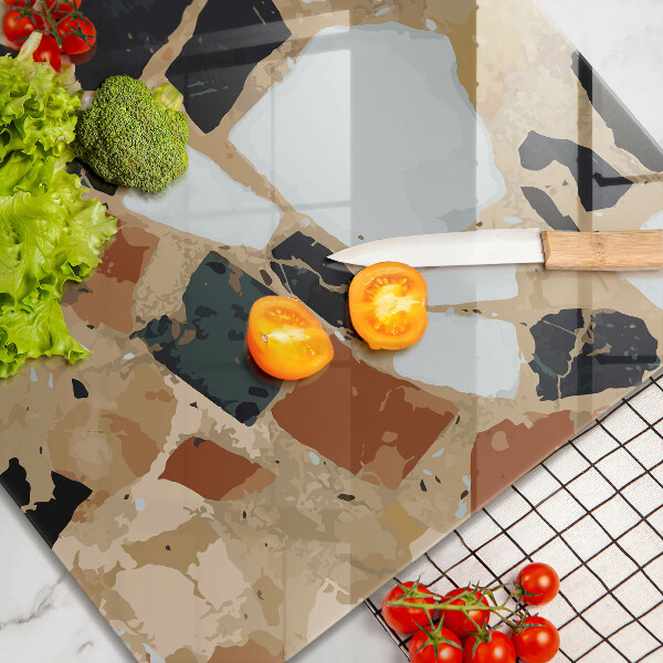 Tűzhelyvédő üveglap Dekoratív kövek lemez