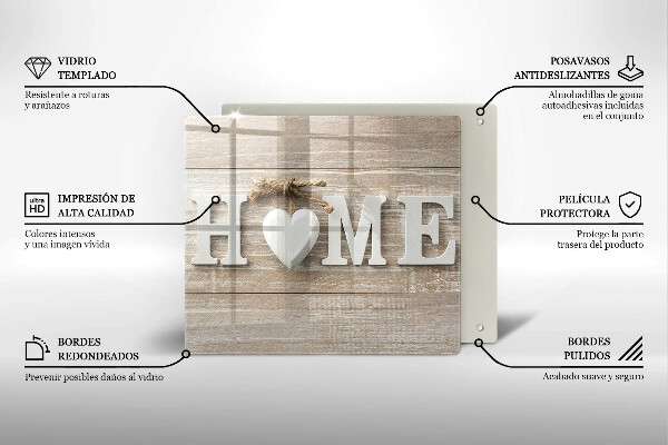 Tűzhelyvédő üveglap Home