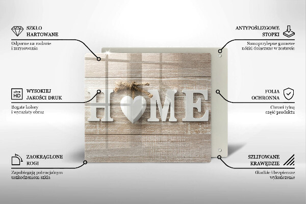 Tűzhelyvédő üveglap Home