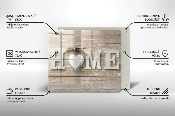 Tűzhelyvédő üveglap Home