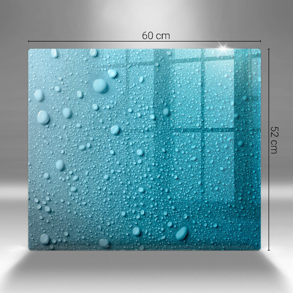 Tűzhelyvédő üveglap Vízcseppek