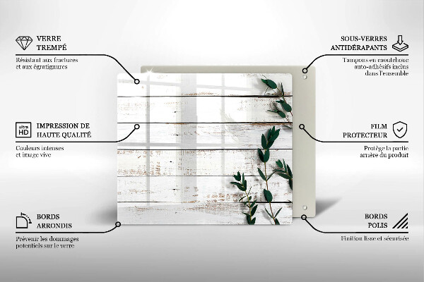 Tűzhelyvédő üveglap Régi táblák és levelek