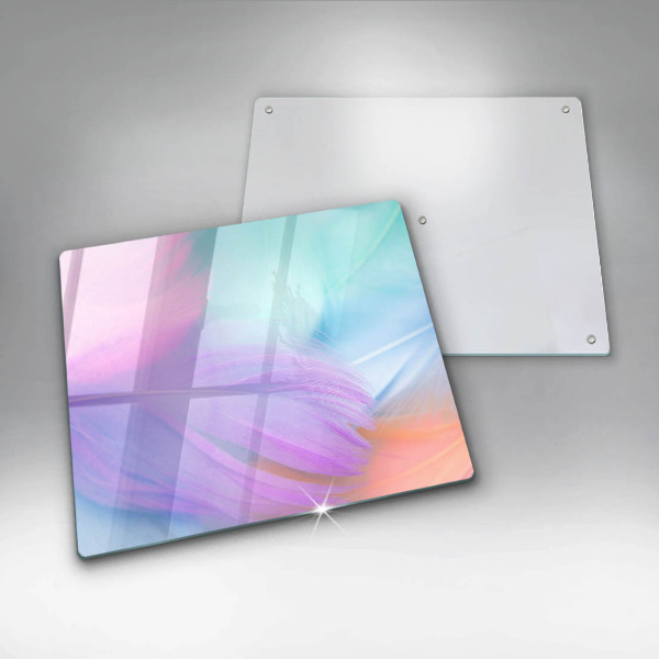 Tűzhelyvédő üveglap Pasztell tollak